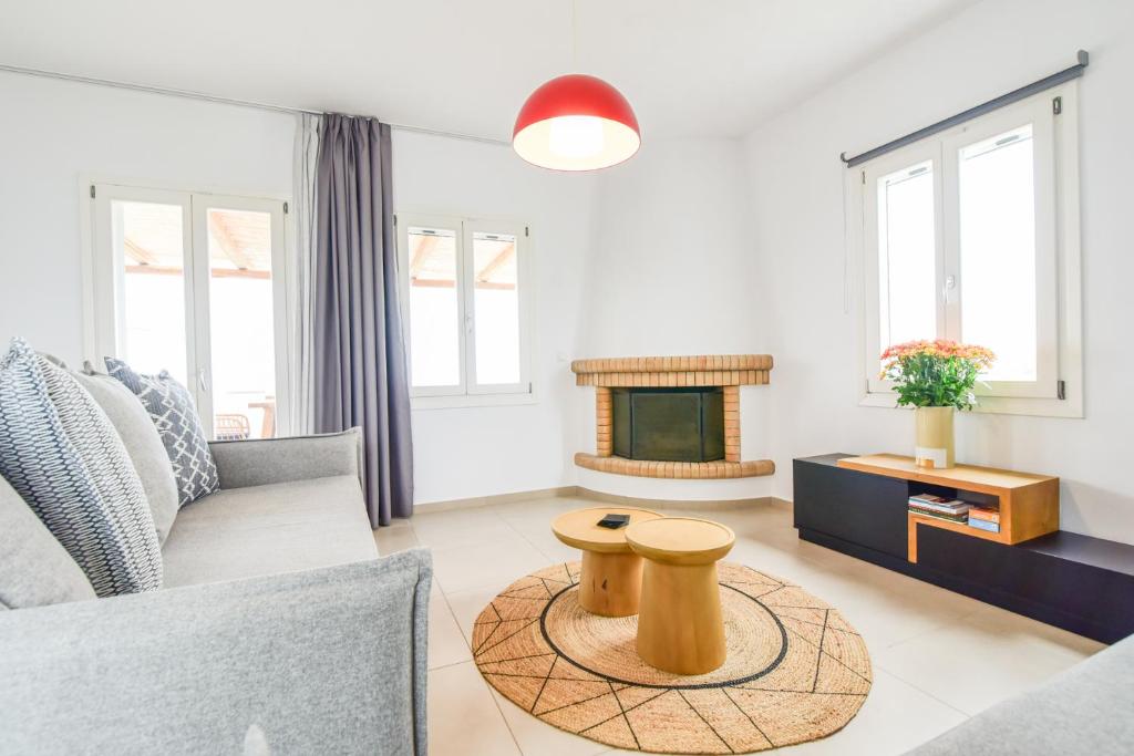 Χώρος καθιστικού στο Daphne's place