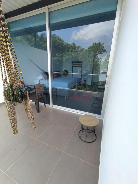Balkón nebo terasa v ubytování Finca Pozo Azul