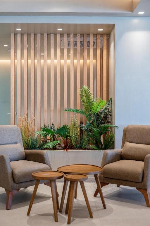 Posezení v ubytování Apollon Hotel