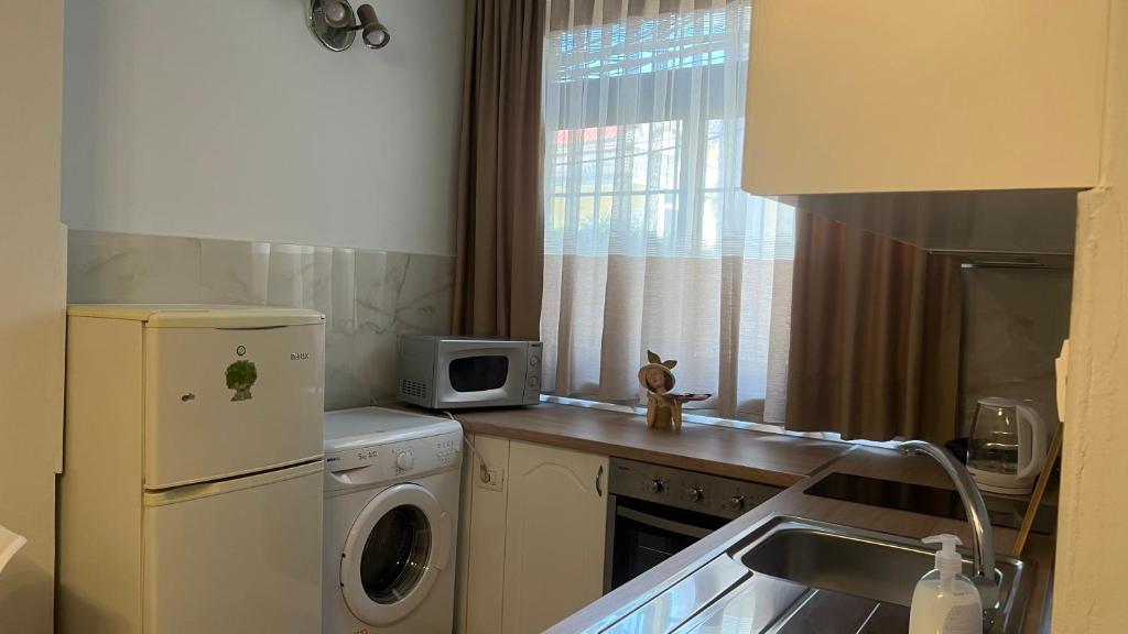 Kuchyň nebo kuchyňský kout v ubytování SaEl Apartments