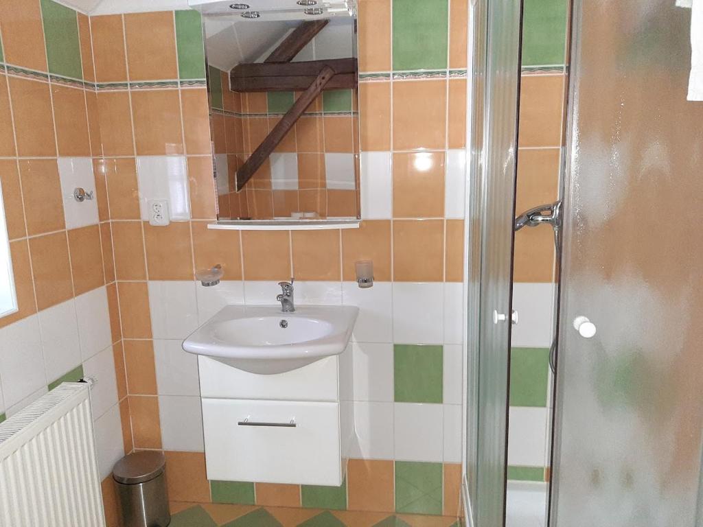 Koupelna v ubytování Penzion Planicka