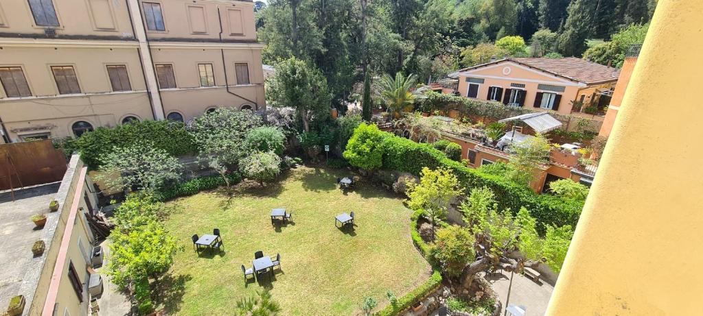 A garden outside Villa Riari Garden
