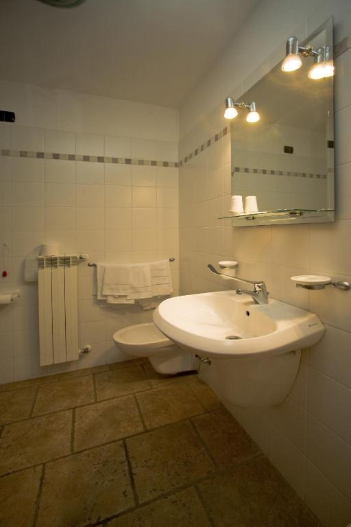 Koupelna v ubytování Hotel Il Canneto