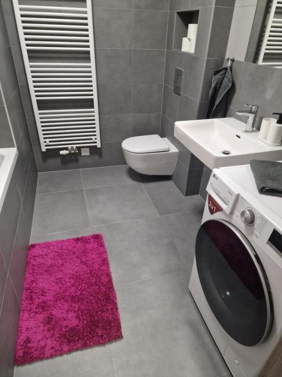 Koupelna v ubytování GLAM apartmán Bučovice