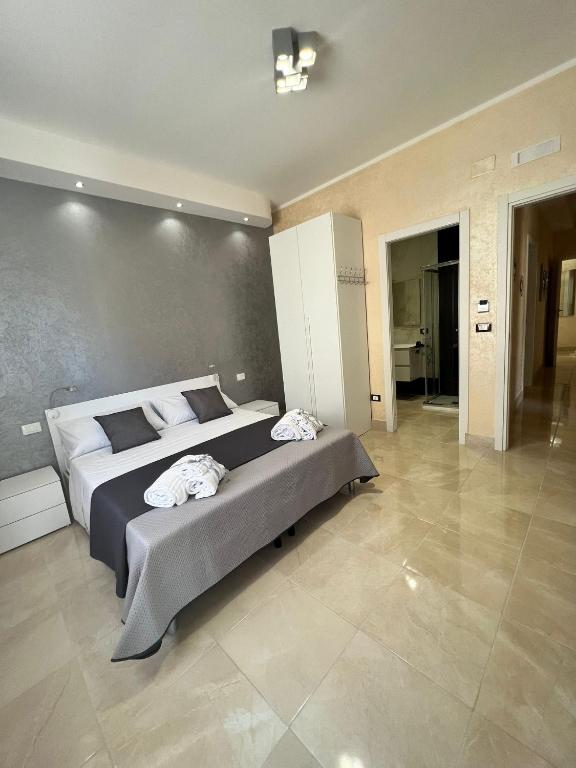 a large bedroom with a large bed in it at B&B ReLu' in Gallipoli