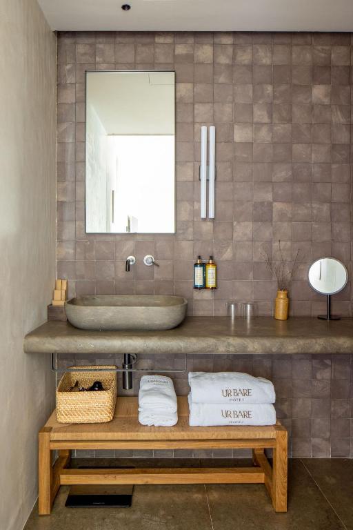 Koupelna v ubytování Hotel Ur Bare