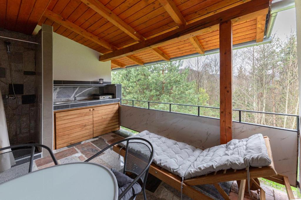 Balkón nebo terasa v ubytování Goričko Relax House