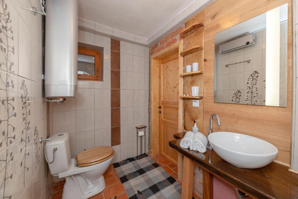 Koupelna v ubytování Goričko Relax House