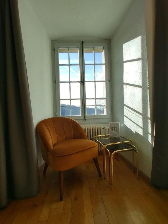 Posezení v ubytování BnB SchlafSchloss