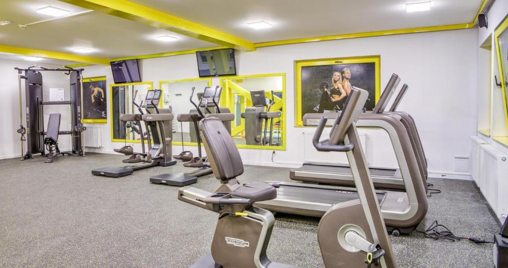 Fitness centrum a/nebo fitness zařízení v ubytování Alpin Resort Hotel