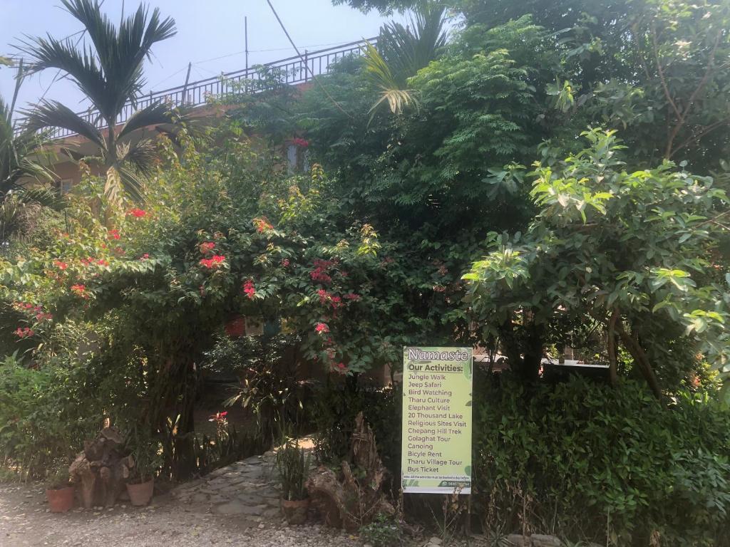 Zahrada ubytování Tara guesthouse - Sauraha,Chitwan