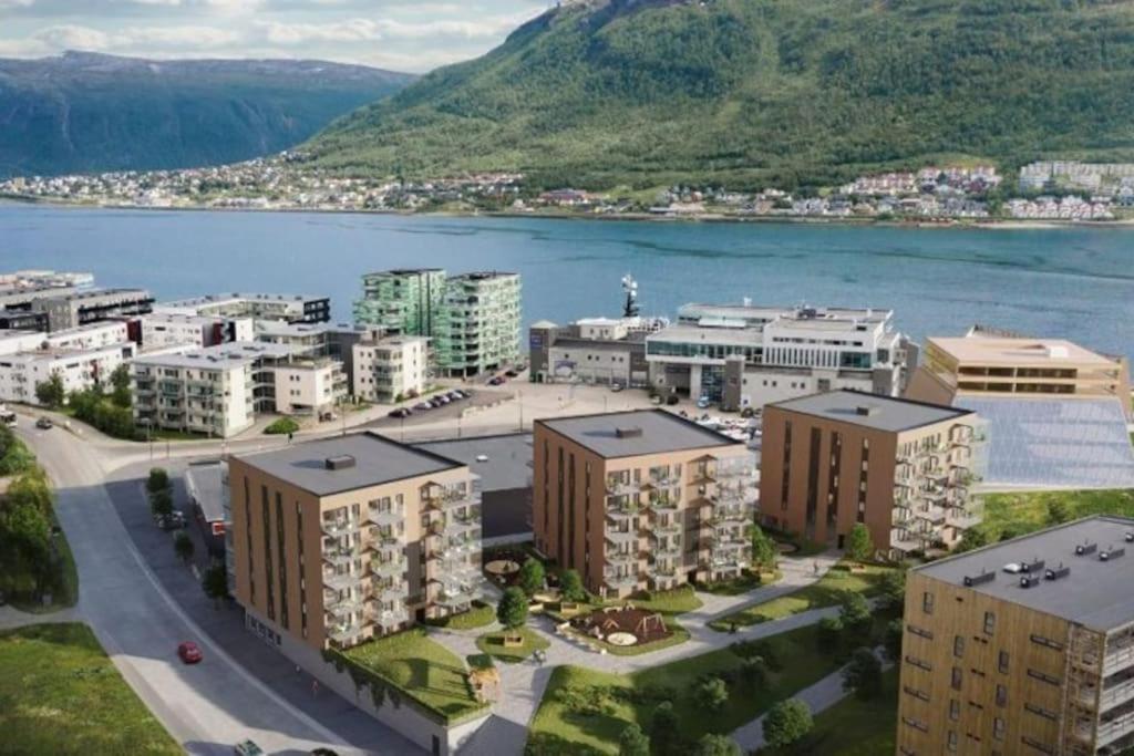 Letecký snímek ubytování Penthouse city apartment - Tromsø