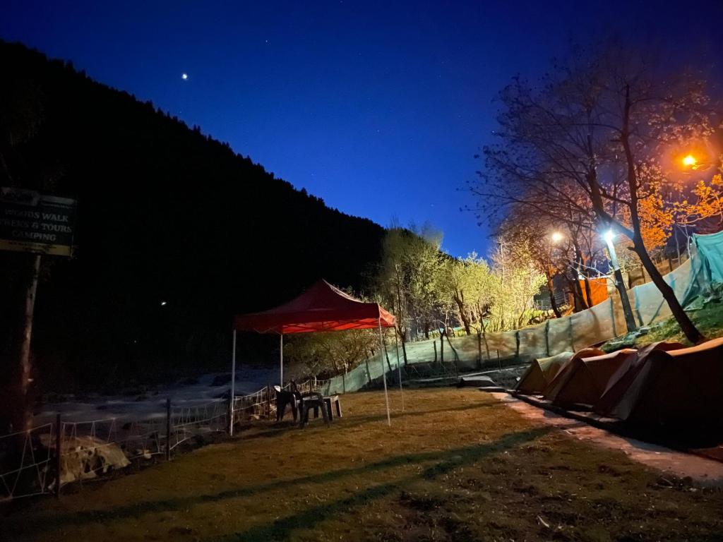 Příroda nedaleko luxury tent