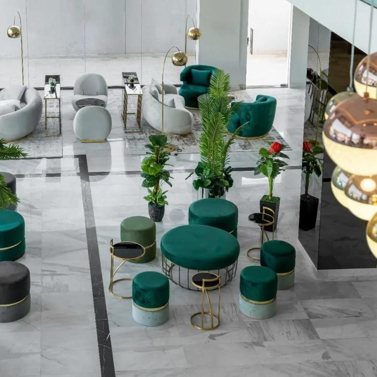 Posezení v ubytování AKASIYA HOTEL