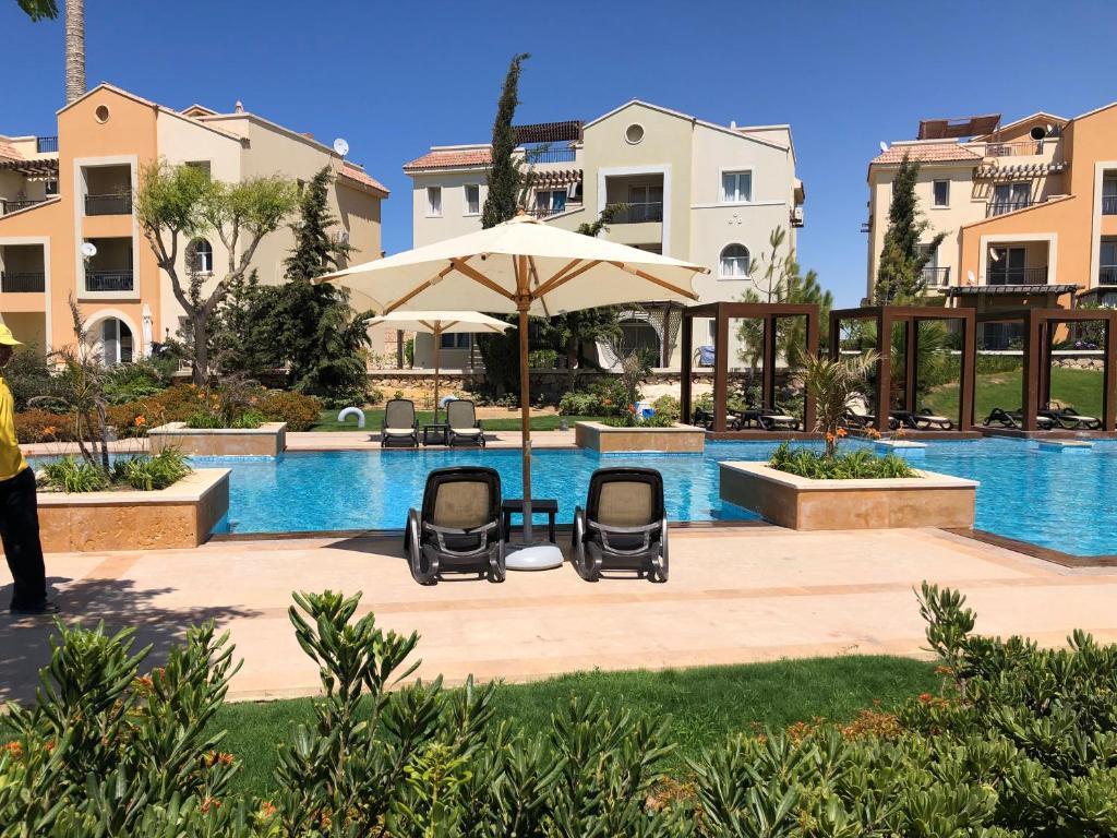 The swimming pool at or close to Fancy sea view villa with private jacuzzi mountain view north coast Bait Karim - Twin Villa with roof & juccuzi