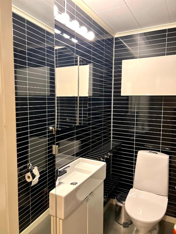 Koupelna v ubytování Hotell Alderholmen
