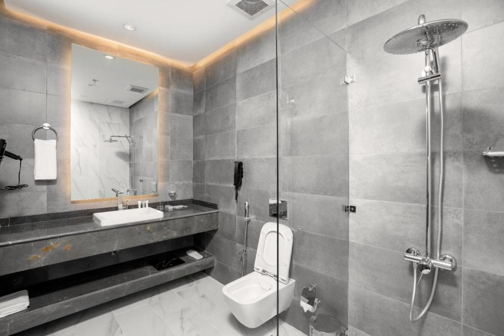 Koupelna v ubytování AKASIYA HOTEL