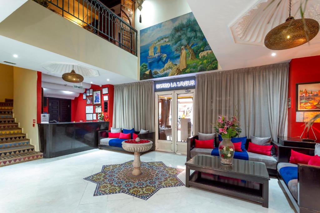 Posezení v ubytování Le Caspien Boutique Hotel