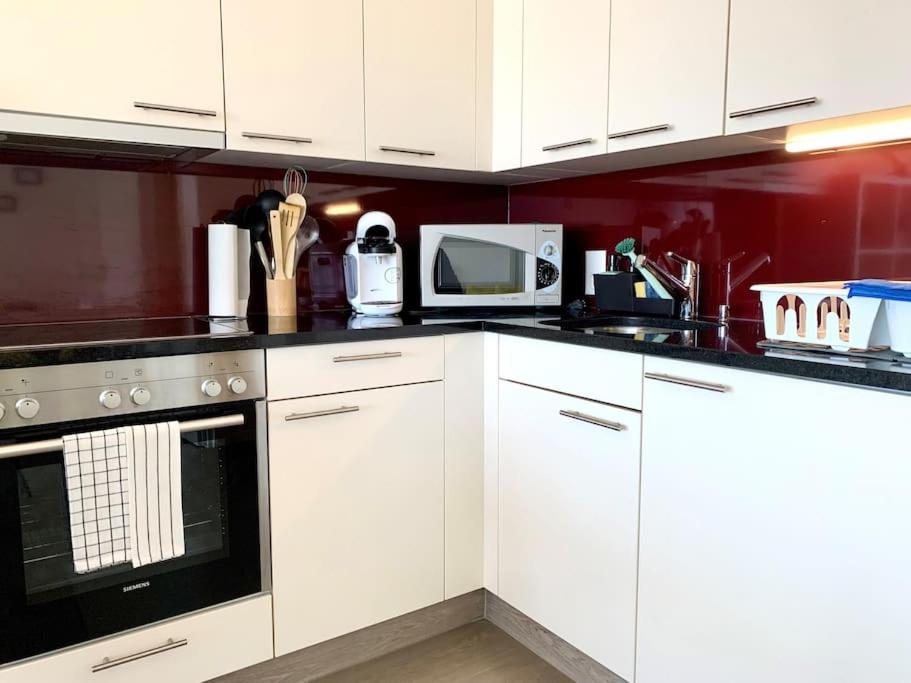 Kuchyň nebo kuchyňský kout v ubytování Little Penthouse ****