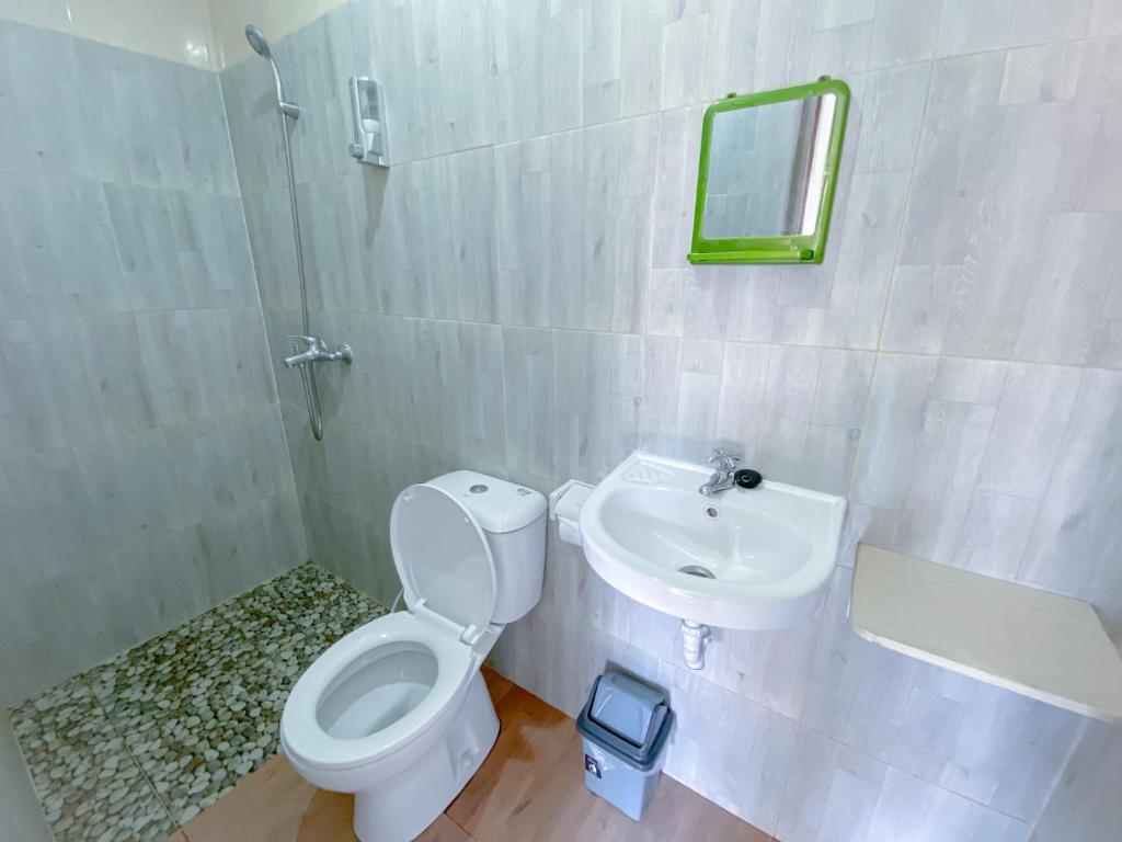 Koupelna v ubytování Home-Bience Hostel