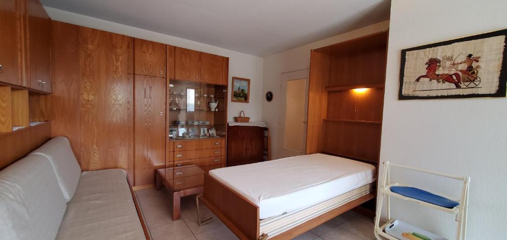 Posteľ alebo postele v izbe v ubytovaní Le SEXTANT, Frejus Plage, Grand T2, 52 M2 3-4 pers