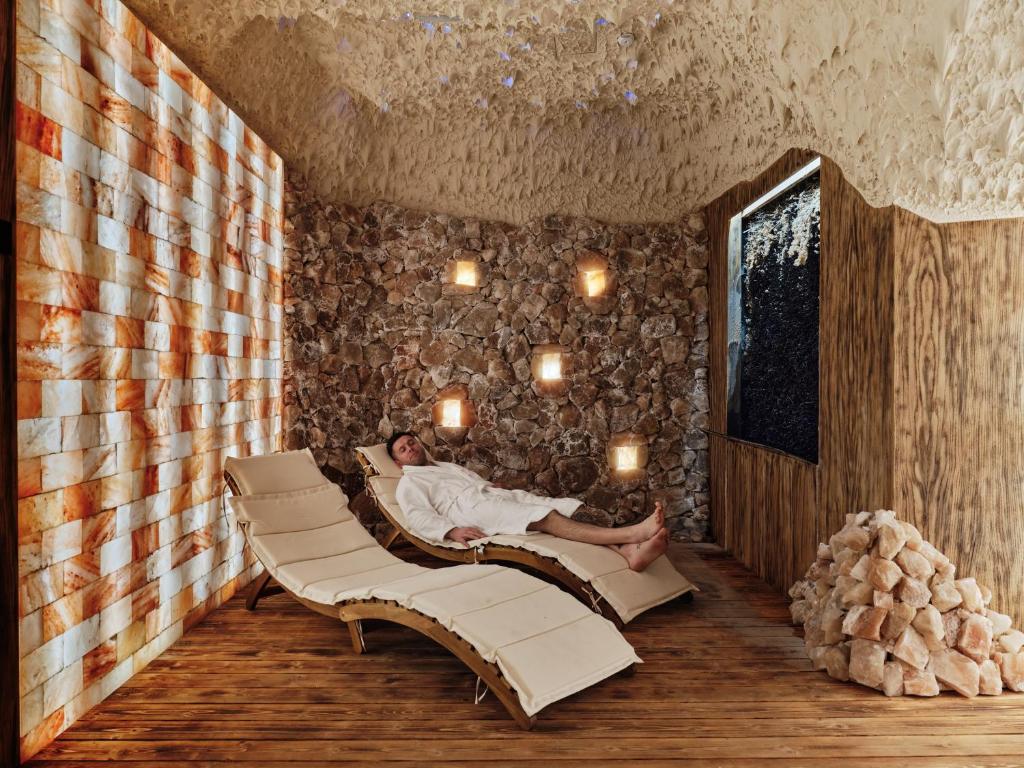 Lázně a/nebo wellness v ubytování Domki Mazurskie w Ogrodach Złotej Łani Wiartel - Klimatyczne Apartamenty i Pokoje Widokowe