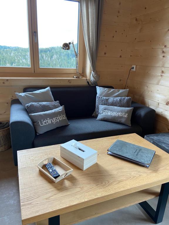 Posezení v ubytování Blockhaus Waldspiel -Adults Only
