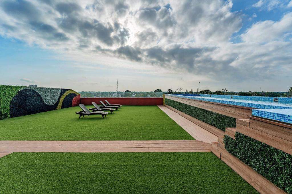 Bazén v ubytování Hotel Kavia Premium - Paseo Montejo nebo v jeho okolí