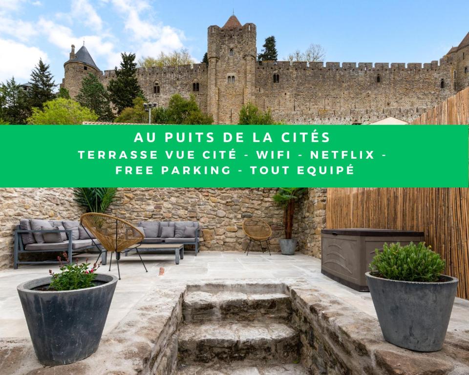 Fotografie z fotogalerie ubytování Au Puits de la Cité - Terrasse Vue Cité - Wifi v Carcassonne