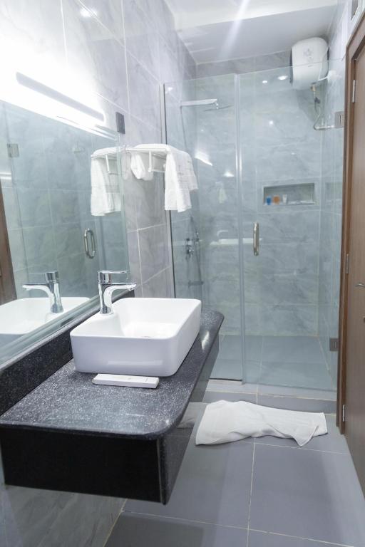 Koupelna v ubytování Tranquila Hotels and Suites Abuja