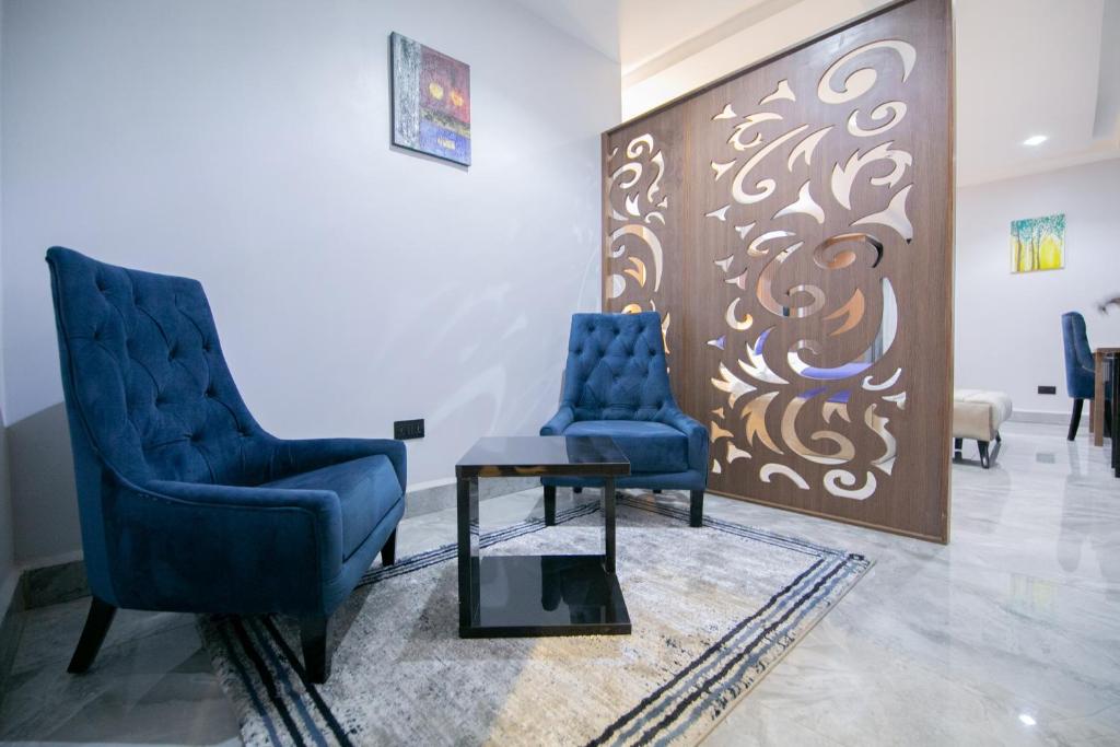 Posezení v ubytování Tranquila Hotels and Suites Abuja