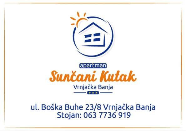 un logo para un restaurante con una casa en el medio en Sunčani Kutak Vrnjačka Banja, en Vrnjačka Banja