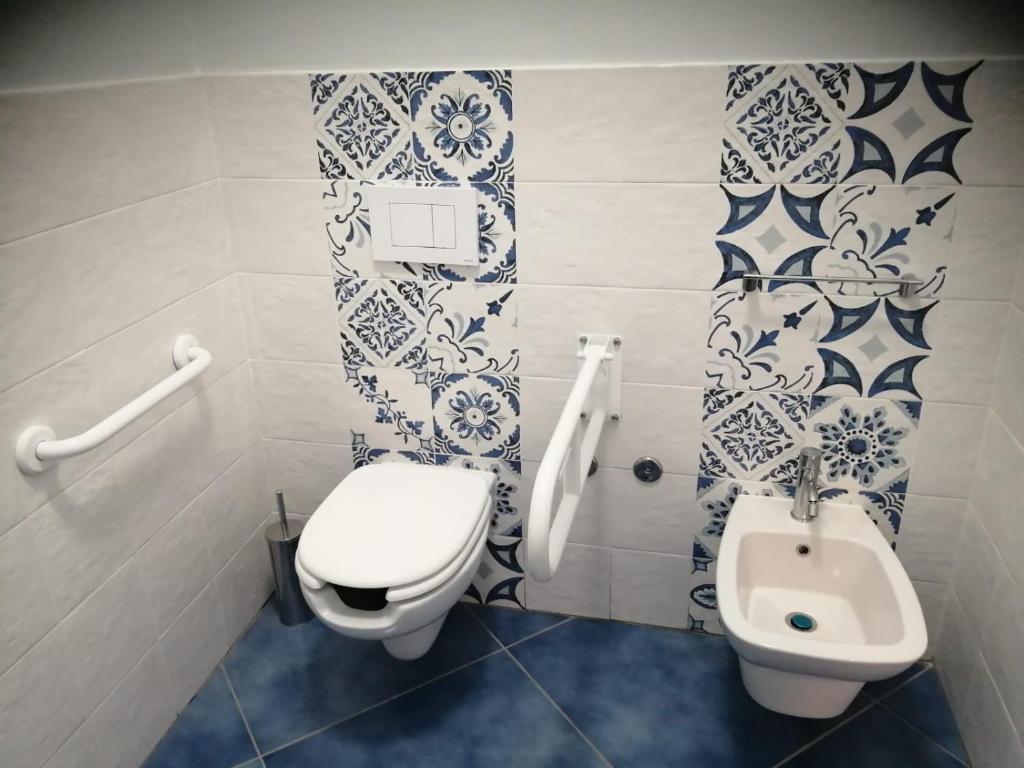 Koupelna v ubytování Hotel La Giara