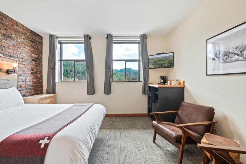 TV a/nebo společenská místnost v ubytování Hotel Leavenworth