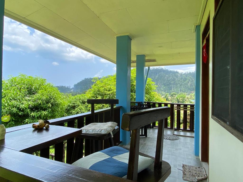 Nespecifikovaný výhled na hory nebo výhled na hory při pohledu z bed and breakfast