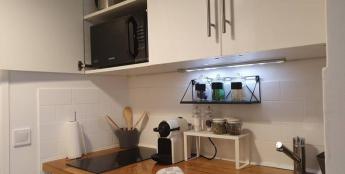 Kuchyňa alebo kuchynka v ubytovaní Appartement Cosy Paris centre