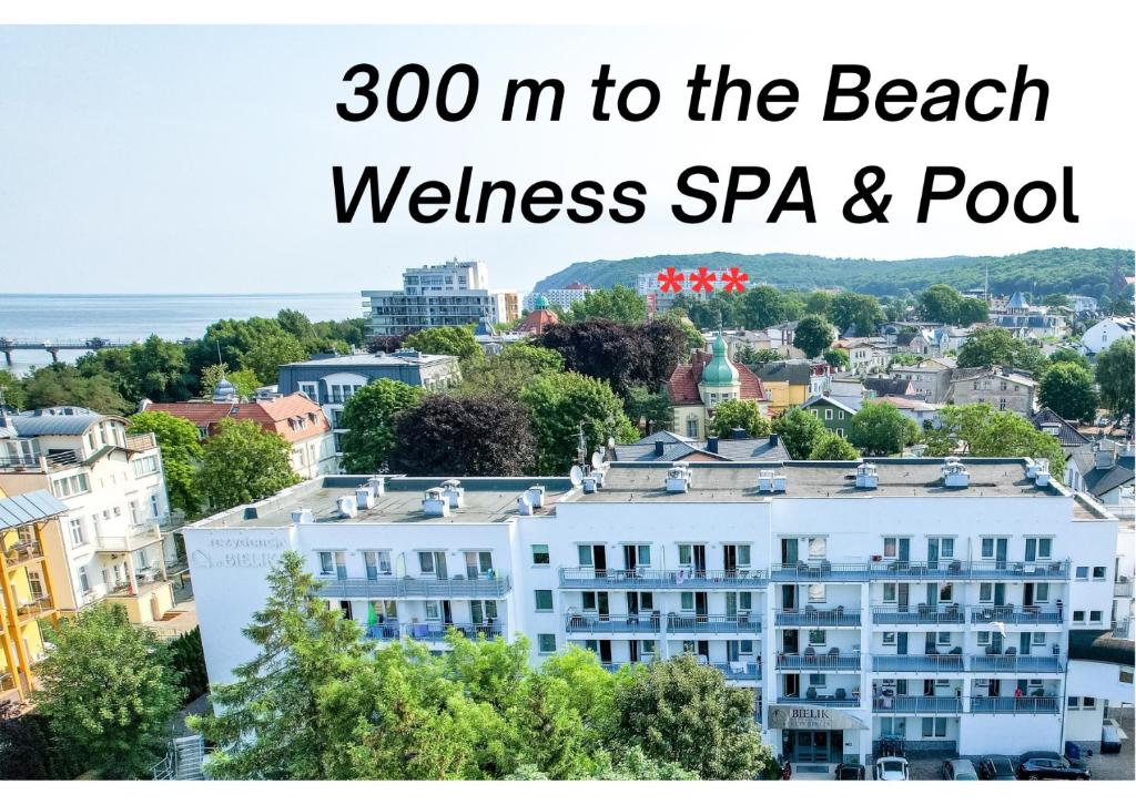 a city guide to the bellingham beach wellness spa pool at Bielik Apartament B12 SPA i Wellness z Balkonem blisko plaży in Międzyzdroje