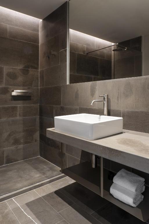 Koupelna v ubytování Hotel Promessi Sposi