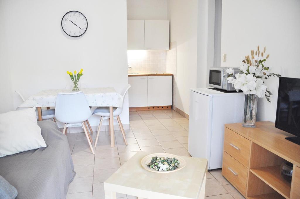 Kuchyň nebo kuchyňský kout v ubytování Apartmani Alavuk