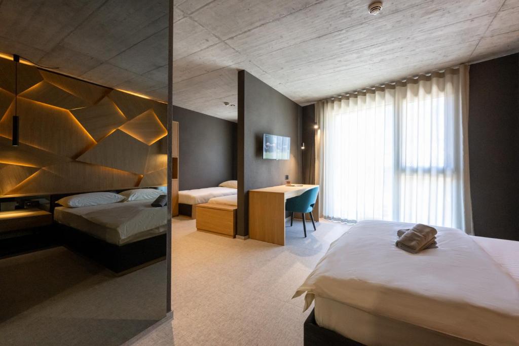 Postel nebo postele na pokoji v ubytování 6532 Smart Hotel - Self check-in