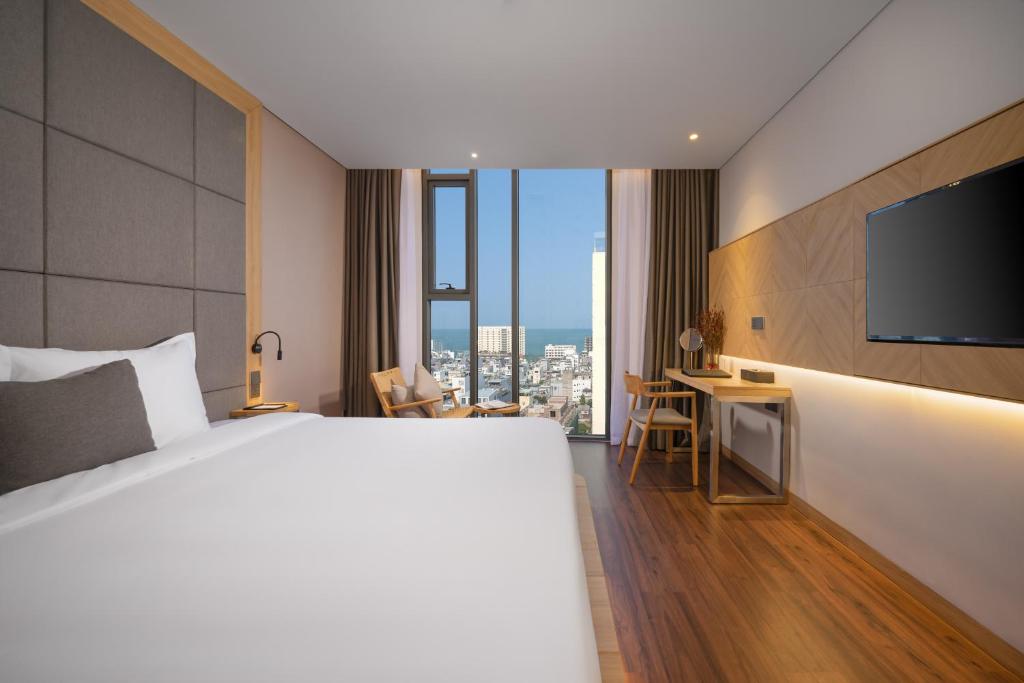 Phòng Deluxe Giường Đôi Nhìn ra Thành phố