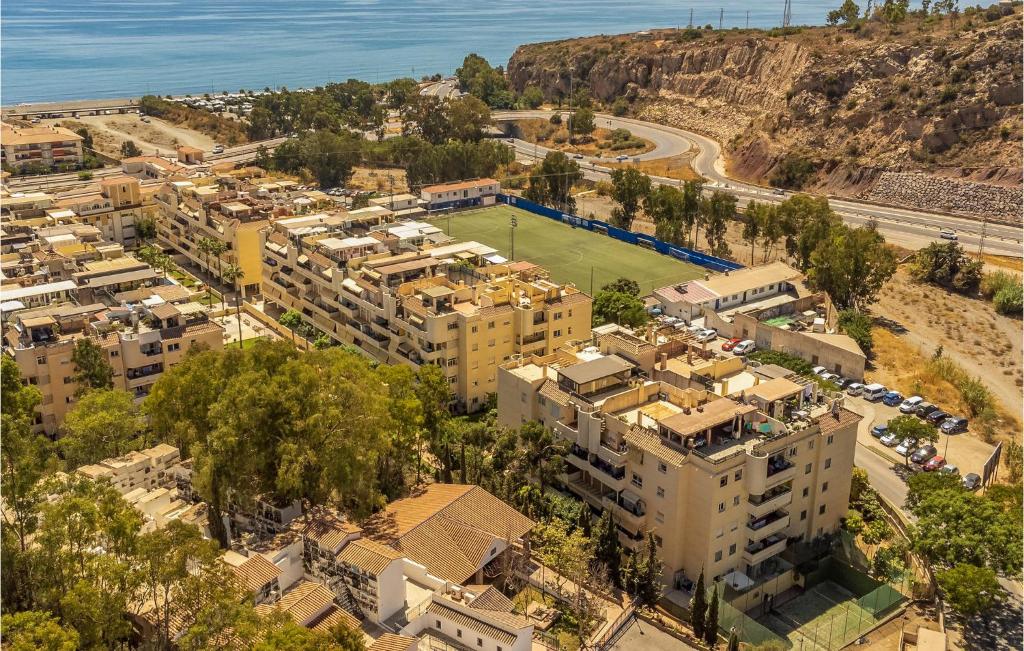 eine Luftansicht einer Stadt mit Gebäuden in der Unterkunft Awesome Apartment In La Cala Del Moral With Kitchenette in La Cala del Moral