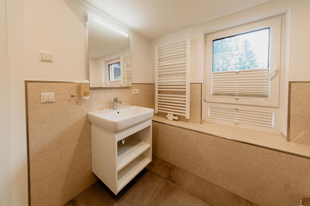 Koupelna v ubytování Bergpension Laasen Perle Rathen