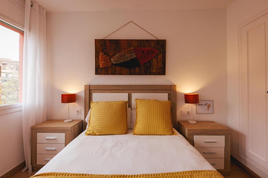 Postel nebo postele na pokoji v ubytování Bravissimo Pont de la Princesa, comfortable 3-bedroom apartment