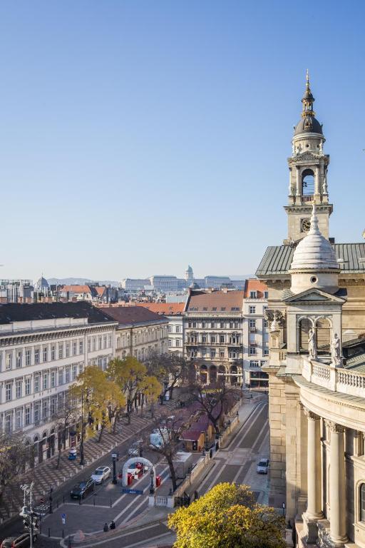Výhľad na mesto Budapešť alebo výhľad na mesto priamo z apartmánu