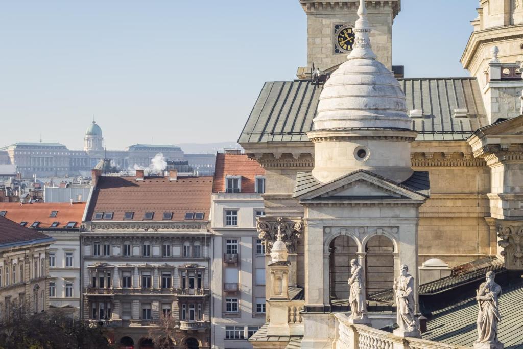 Výhľad na mesto Budapešť alebo výhľad na mesto priamo z apartmánu