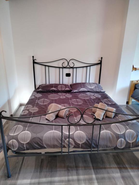 A bed or beds in a room at Agritur Lavanda