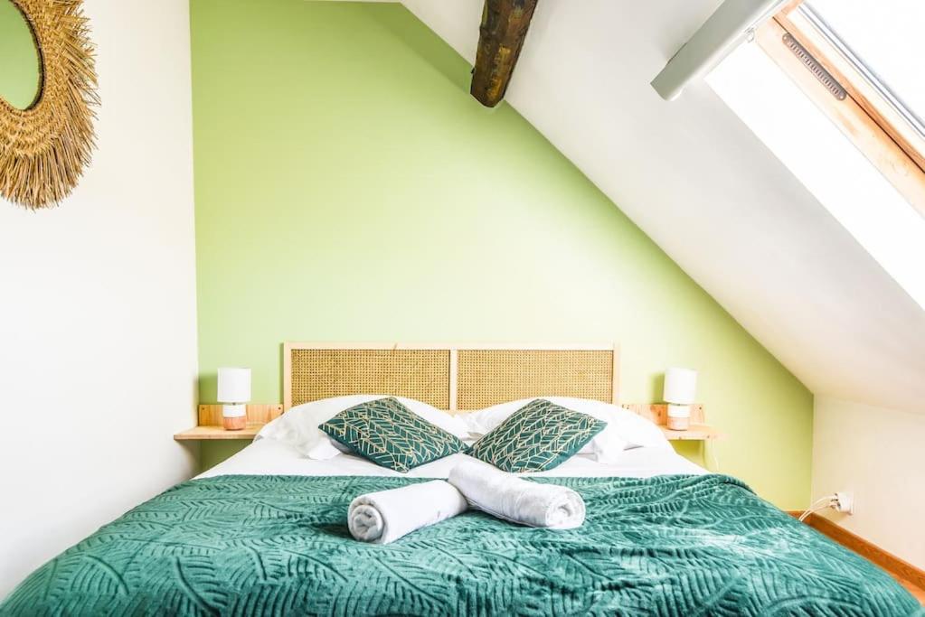 Posteľ alebo postele v izbe v ubytovaní L’Eden D’Alsace-Bel emplacement-Confort-4 Pers