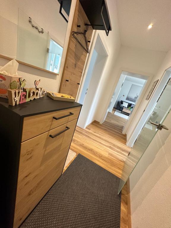 Kuchyň nebo kuchyňský kout v ubytování Traunkai Apartments Bad Ischl