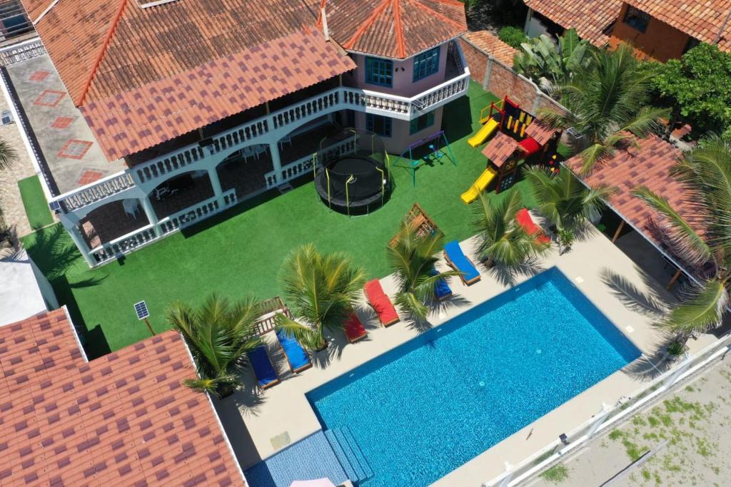 Bazén v ubytování casa munay nebo v jeho okolí